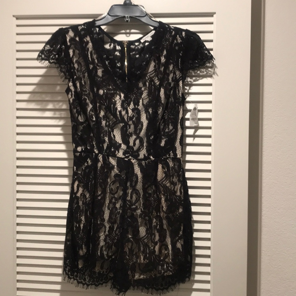 Black Lace Romper